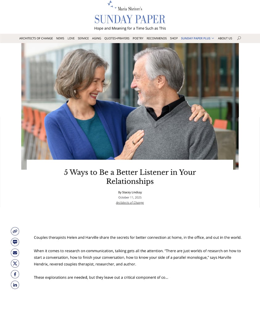 Maria Shriver's Sunday Paper